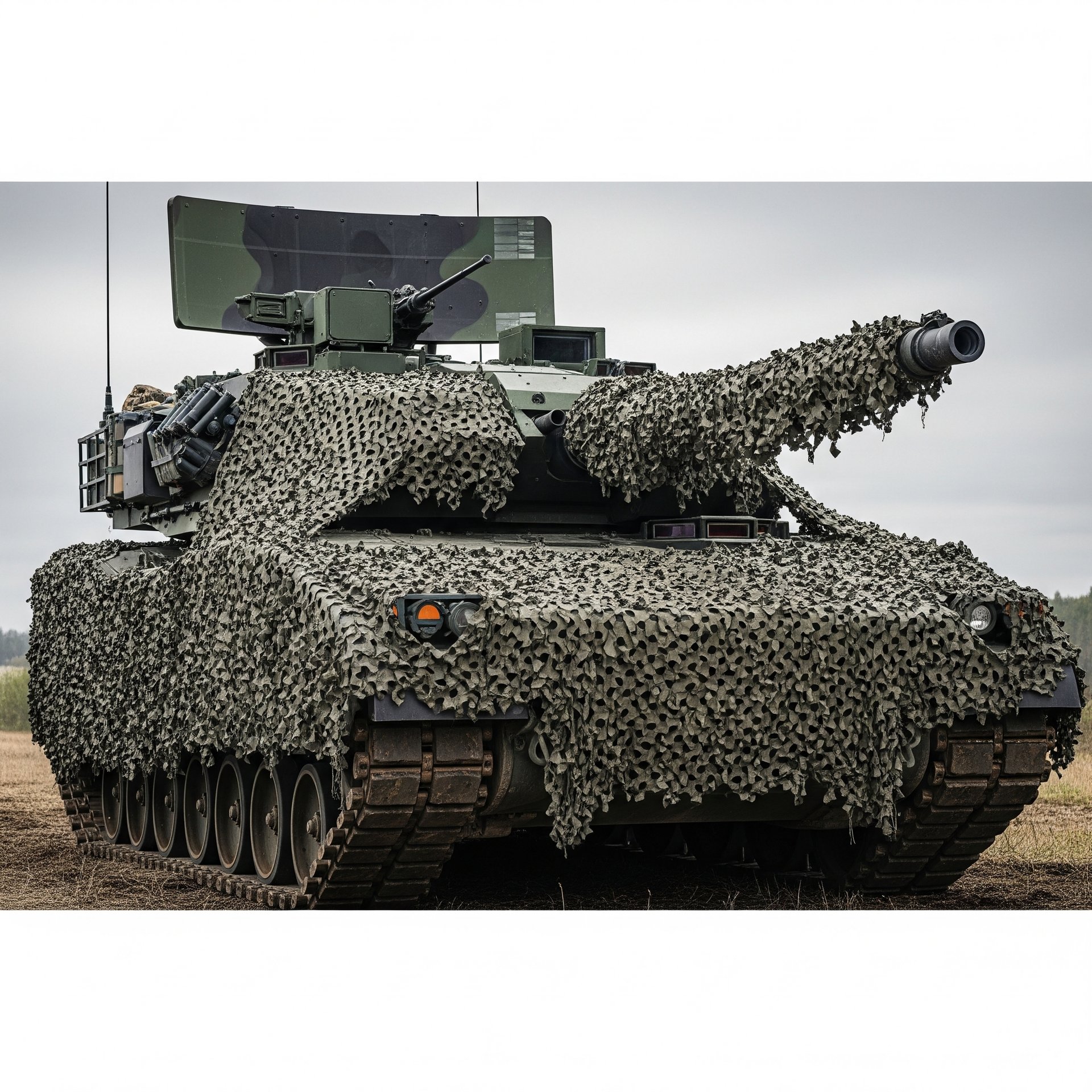 Radar-Transparent Camouflage Nets